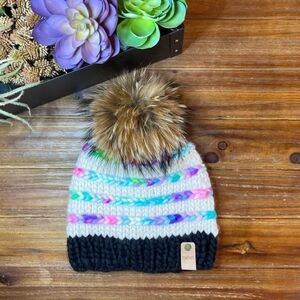 Malabrigo Merino Wool Hand Knit Hat Beanie By DimKnits